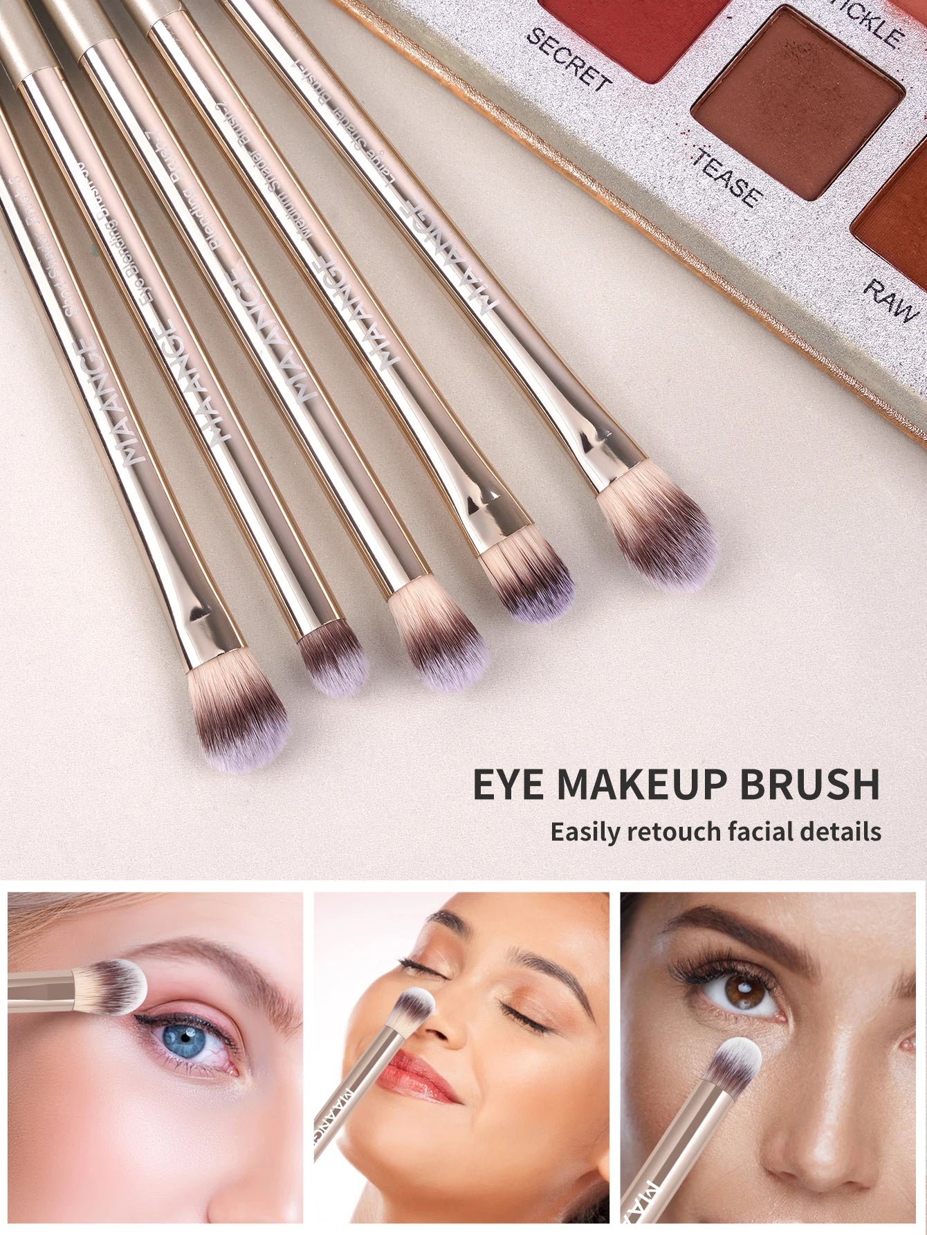 MAANGE All-in-One 20-Piece Brush Collection + Portable Case