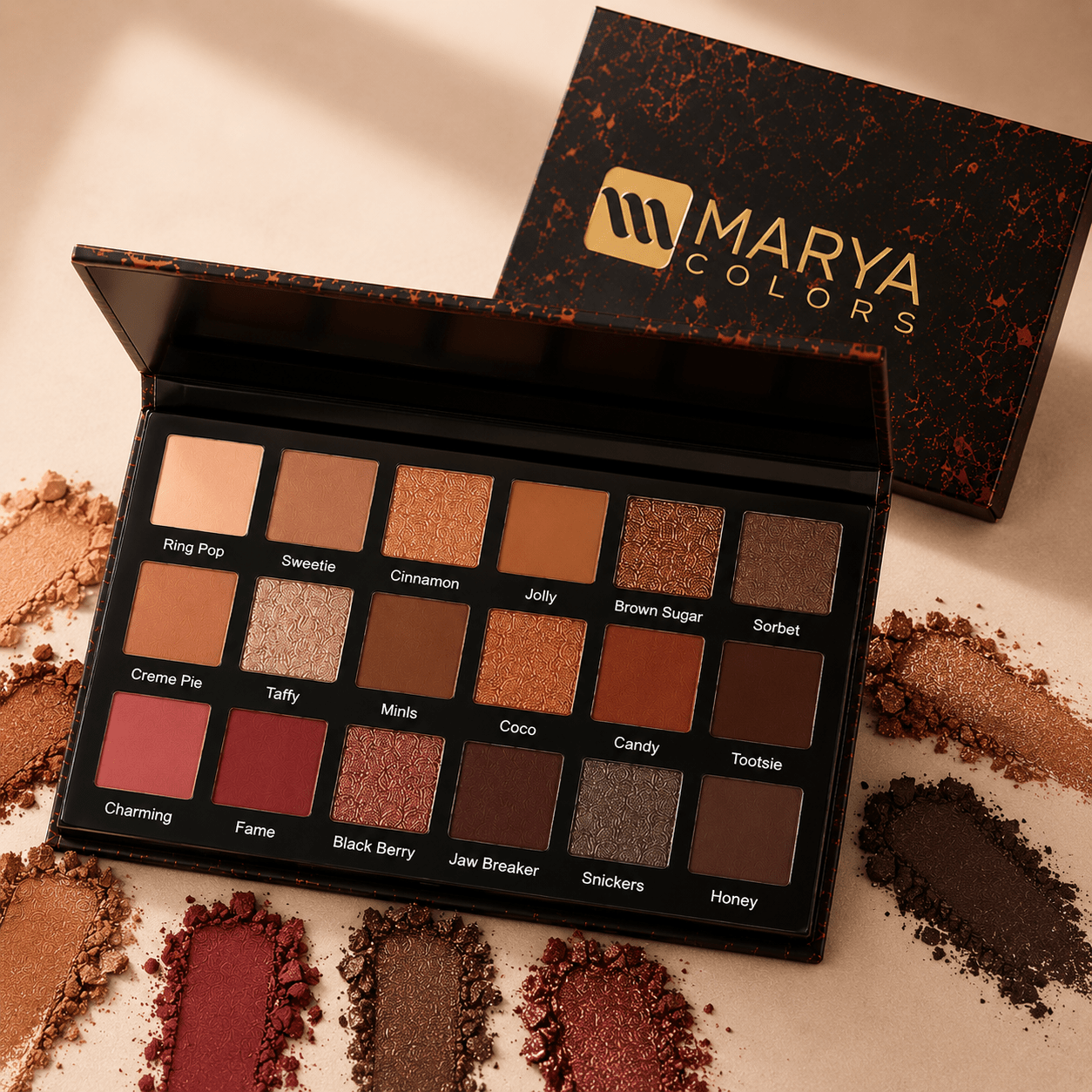 Marya's 18-Color Eyeshadow Palette - Greycord BeautyGreycord Beauty