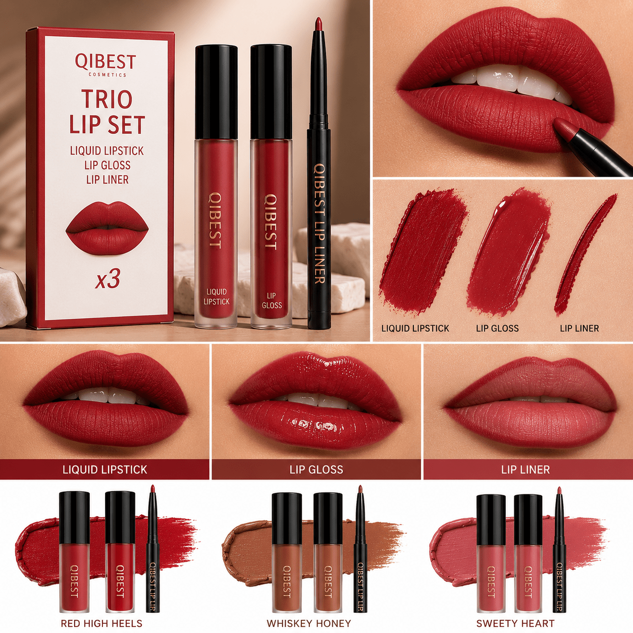 Velvet Lip & Define Liquid Lipstick & Liner Set - Greycord BeautyGreycord Beauty