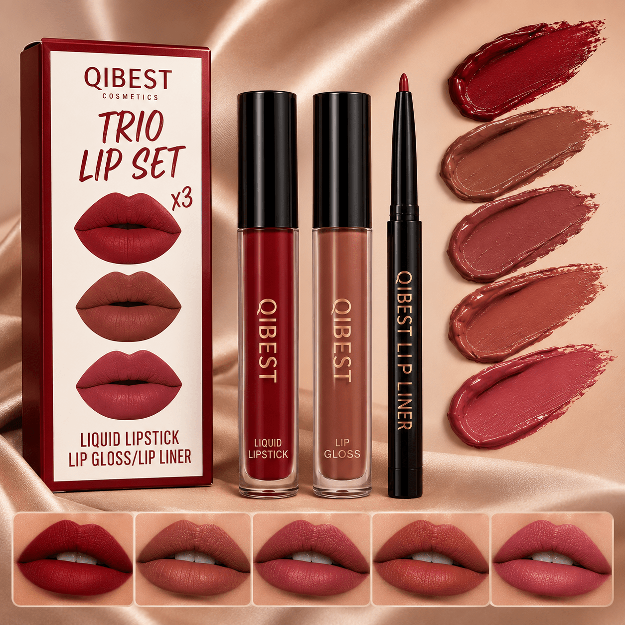 Velvet Lip & Define Liquid Lipstick & Liner Set - Greycord BeautyGreycord Beauty