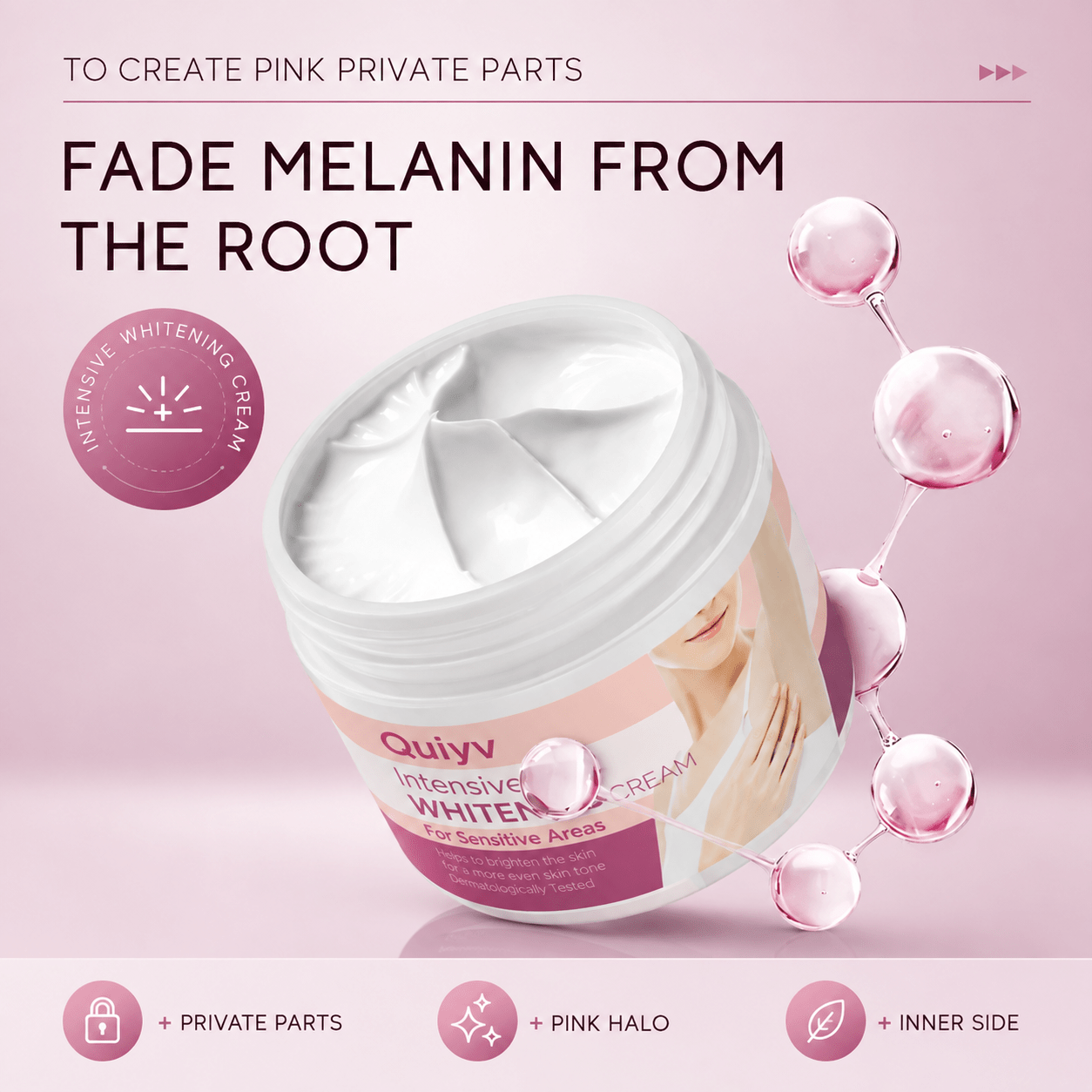 Quiyum Radiance Cream – Brightening & Firming Treatment for Underarms, Bikini Line & Delicate Areas - Greycord BeautyGreycord Beauty