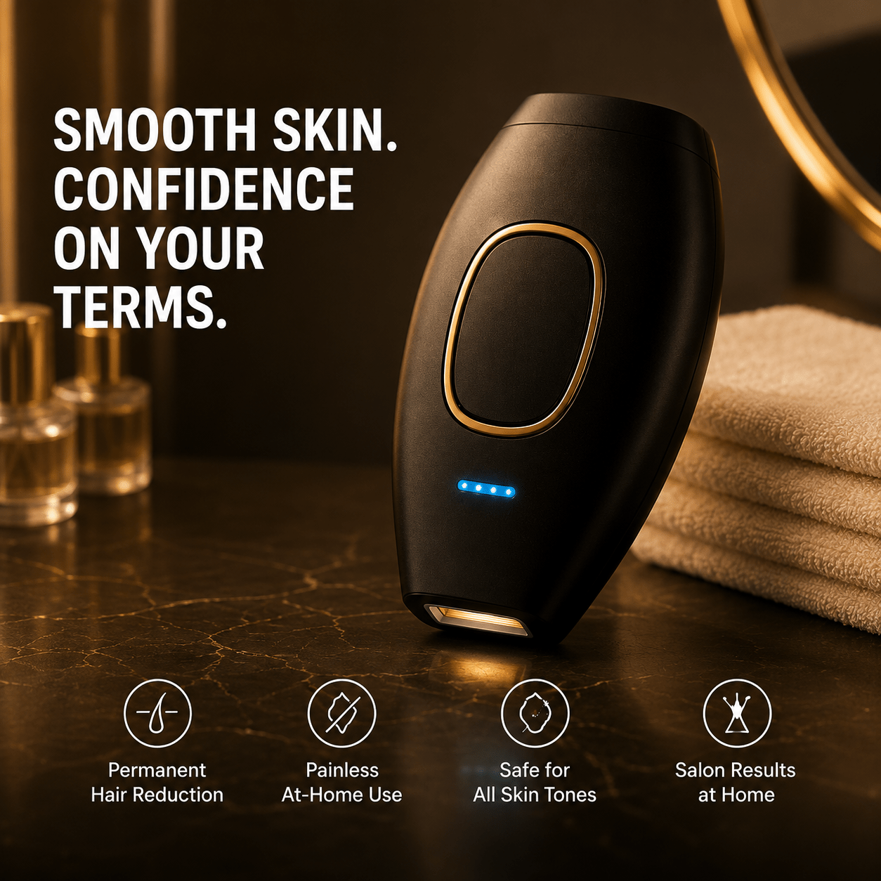 SMOOTH GLOW. Your At Home Laser Hair Removal System - Greycord BeautyGreycord Beauty