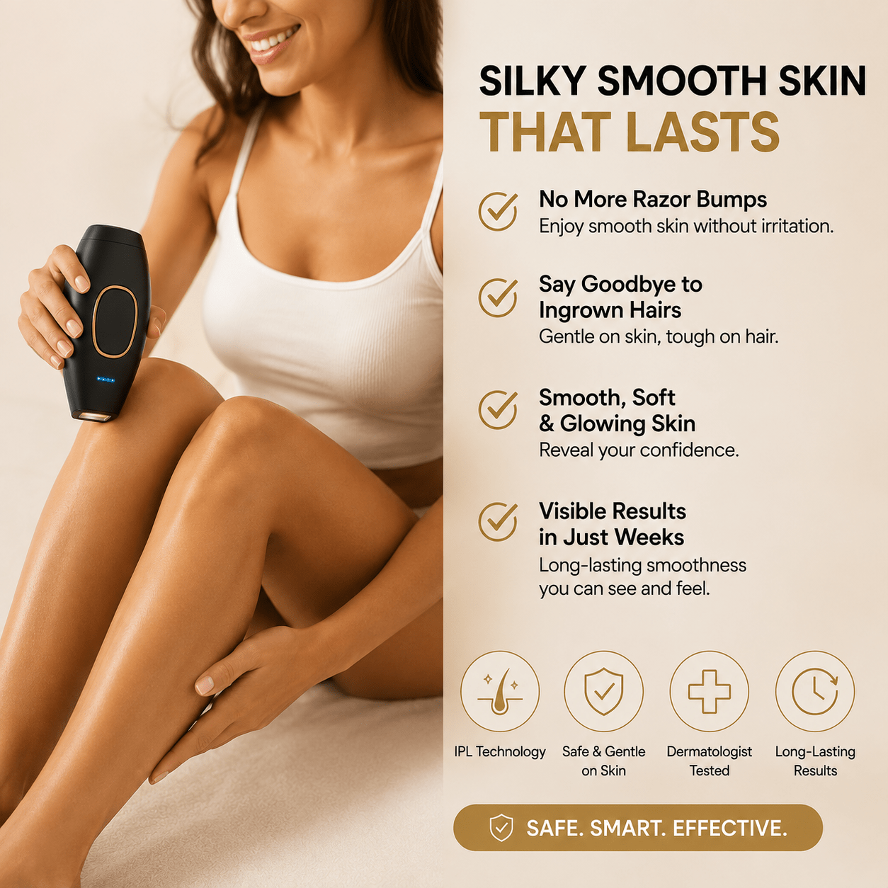 SMOOTH GLOW. Your At Home Laser Hair Removal System - Greycord BeautyGreycord Beauty