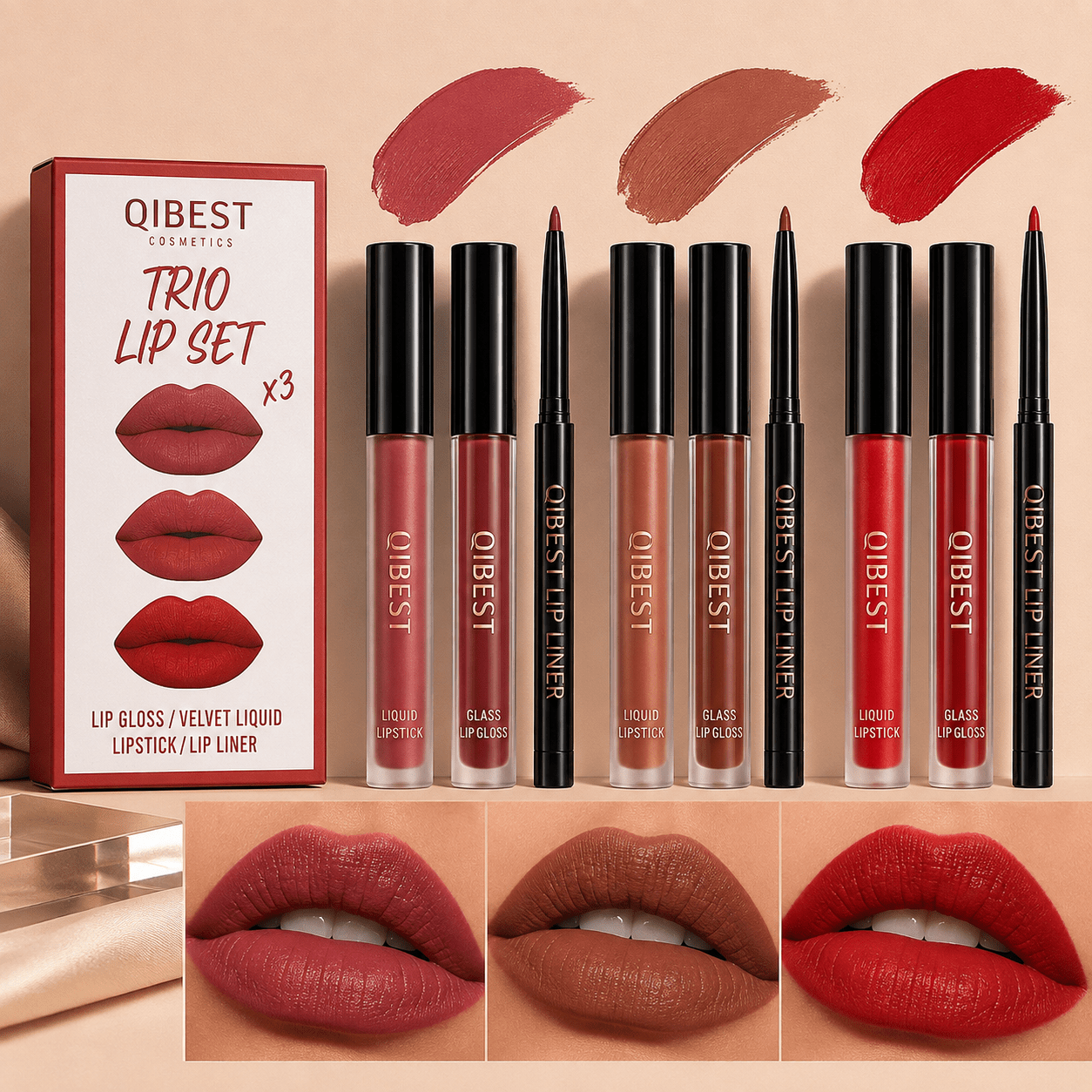 Velvet Lip & Define Liquid Lipstick & Liner Set - Greycord BeautyGreycord Beauty