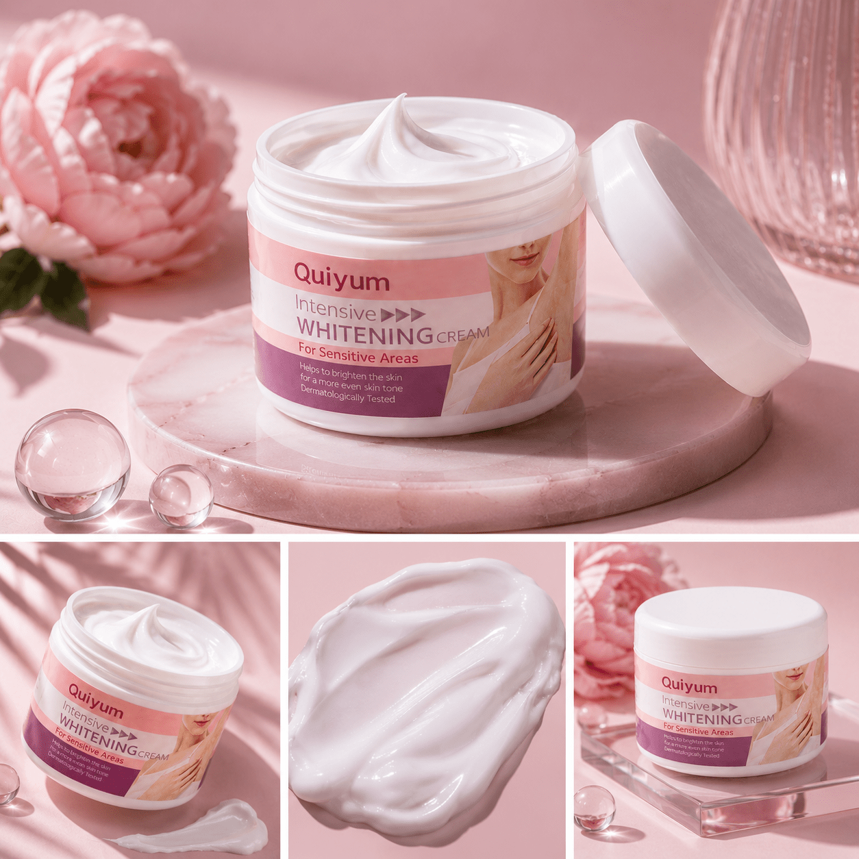 Quiyum Radiance Cream – Brightening & Firming Treatment for Underarms, Bikini Line & Delicate Areas - Greycord BeautyGreycord Beauty